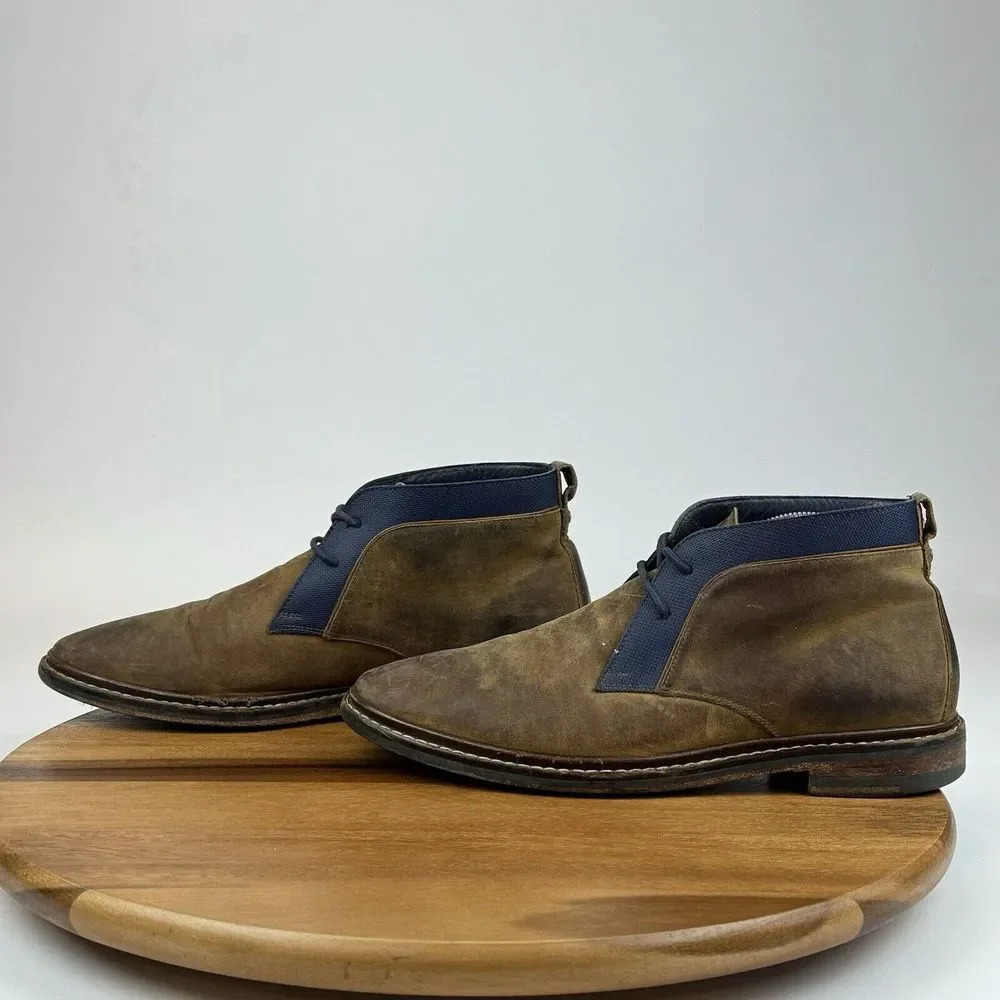 Mens Cole Haan‎ Cambridge Brown Leather Casual Ankle Chukka Boots Size 8.5 M